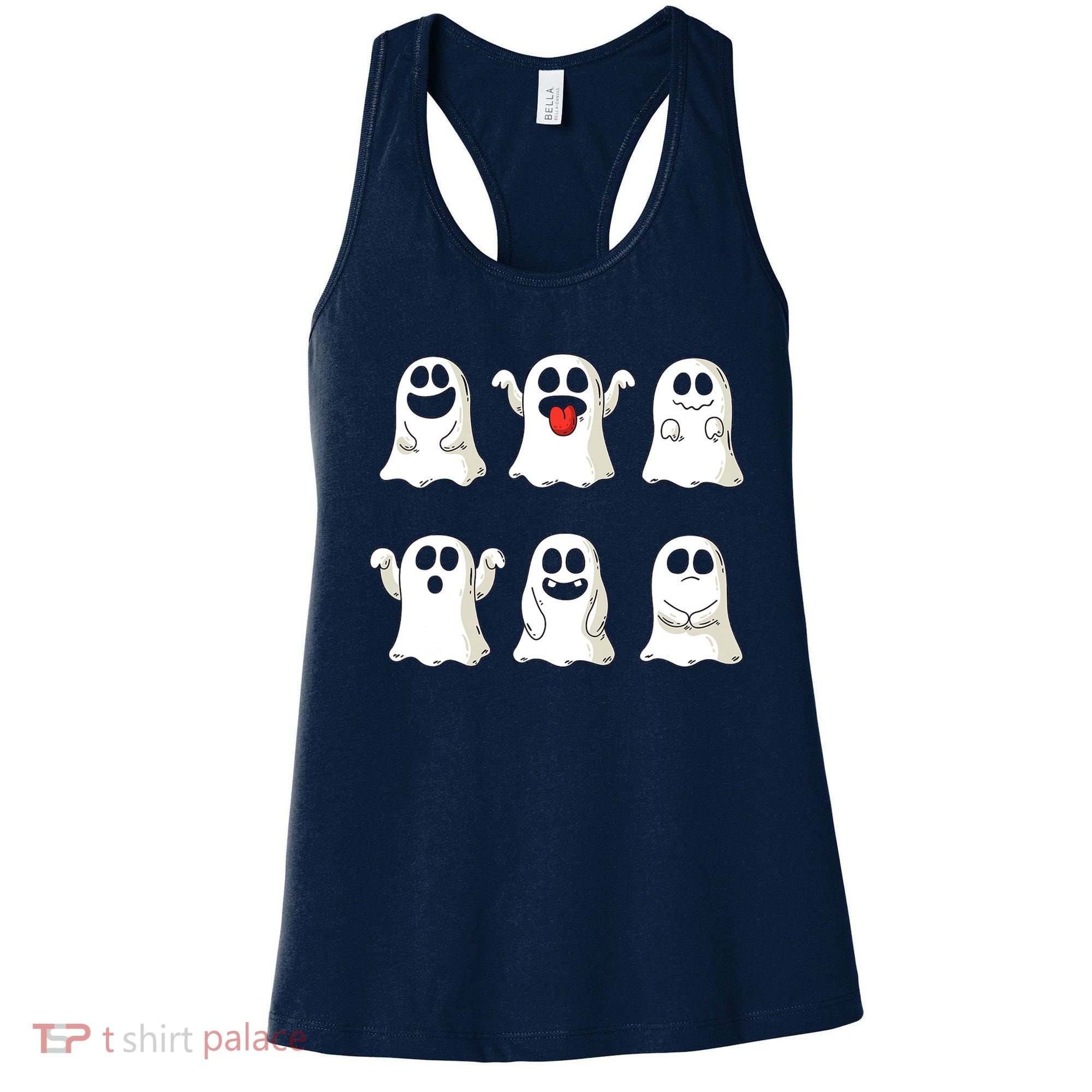 Cute Dancing Ghosts Boys Girls Ghost Halloween Costume Women's Tank Top
