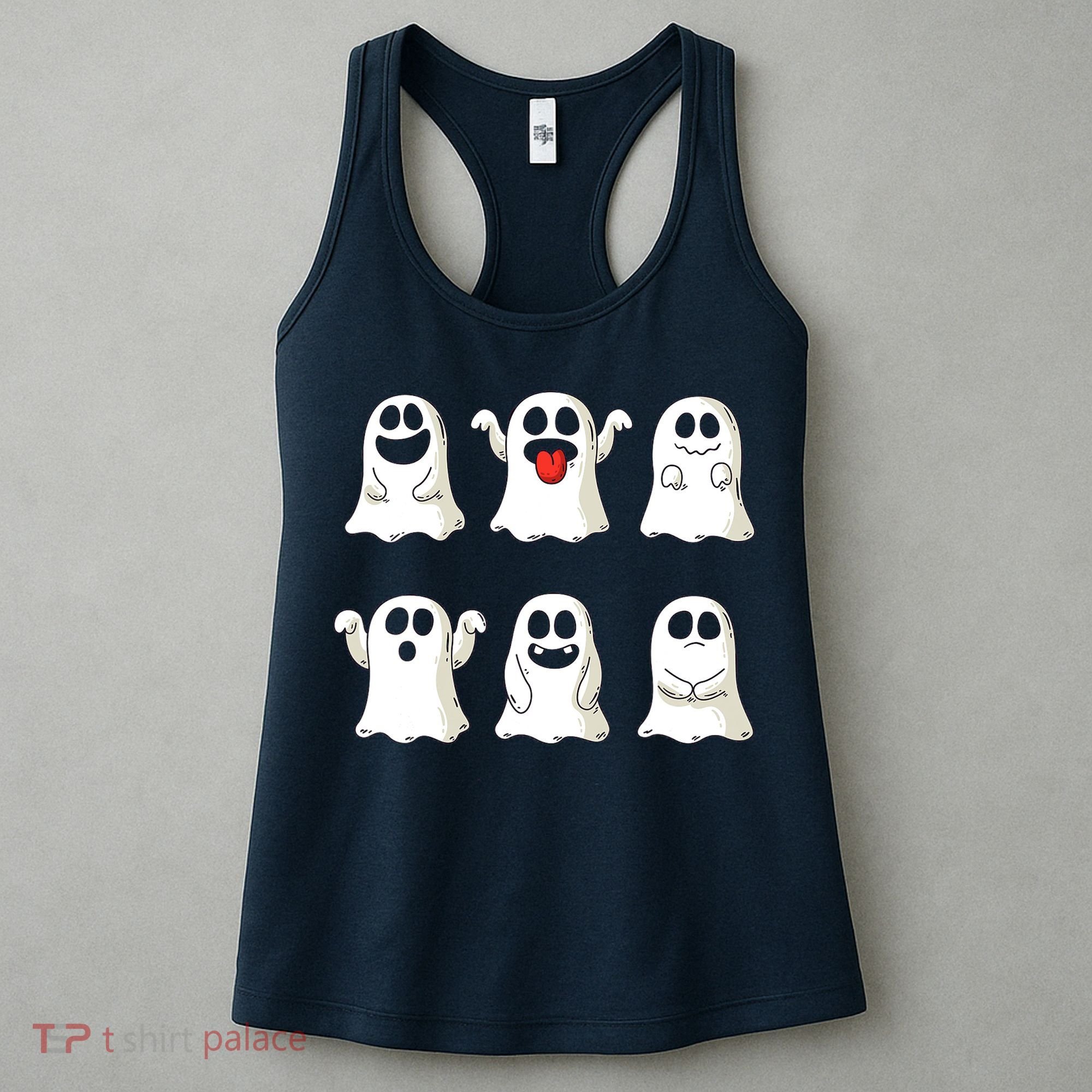 Cute Dancing Ghosts Boys Girls Ghost Halloween Costume Women's Tank Top