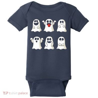 Cute Dancing Ghosts Boys Girls Ghost Halloween Costume Baby Bodysuit