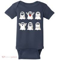 Cute Dancing Ghosts Boys Girls Ghost Halloween Costume Baby Bodysuit thumb 0