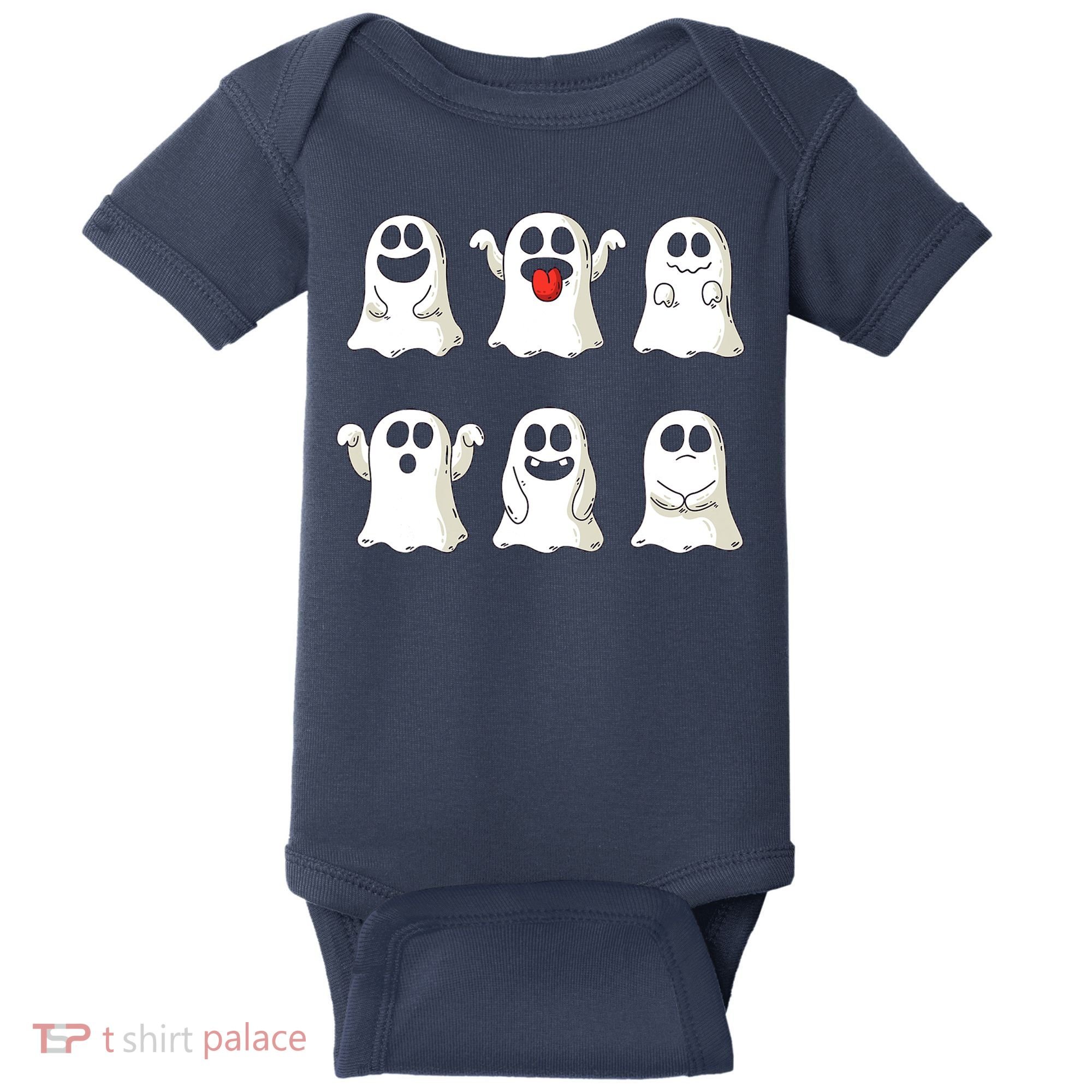 Cute Dancing Ghosts Boys Girls Ghost Halloween Costume Baby Bodysuit