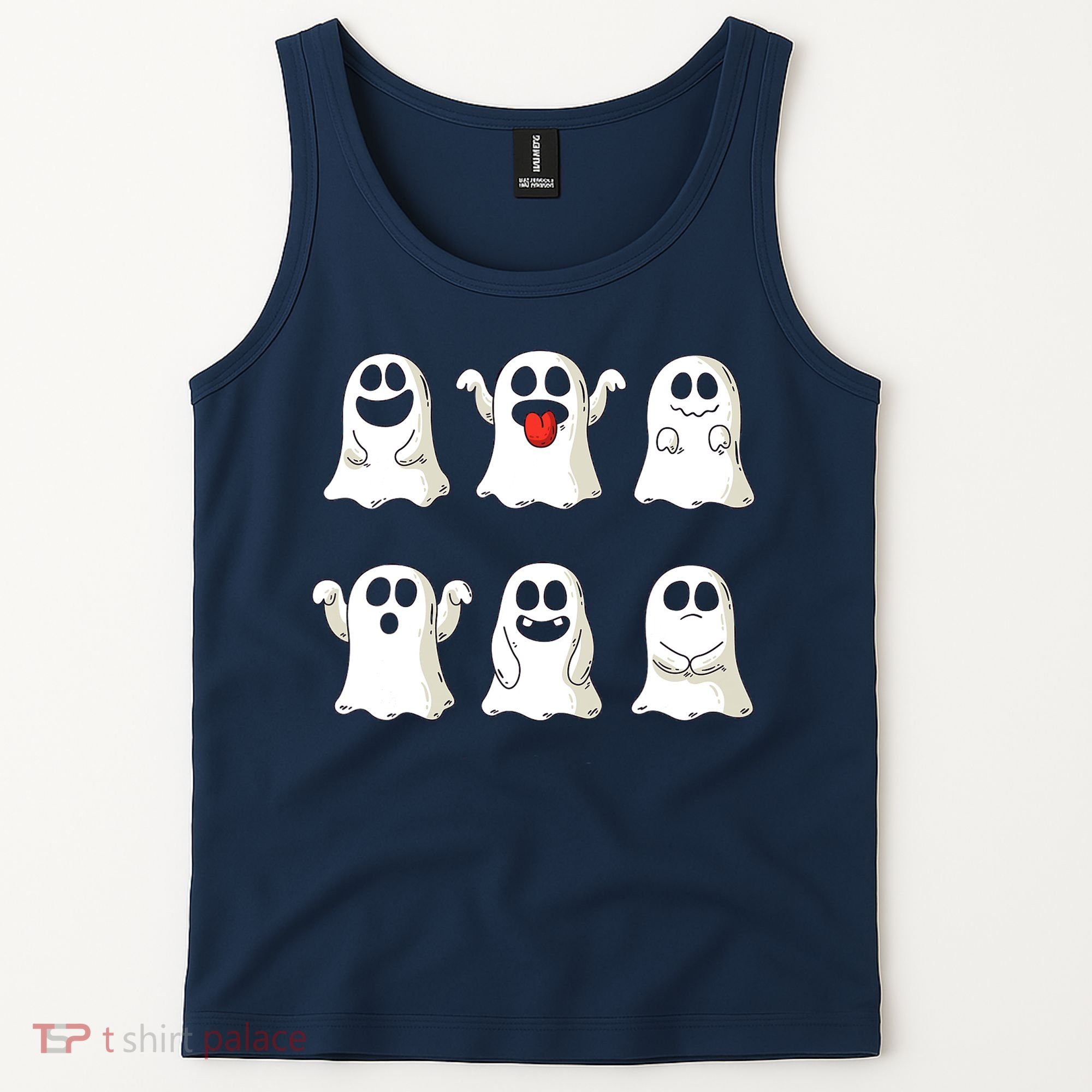Cute Dancing Ghosts Boys Girls Ghost Halloween Costume Tank Top