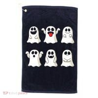 Cute Dancing Ghosts Boys Girls Ghost Halloween Costume Golf Towel thumb 0