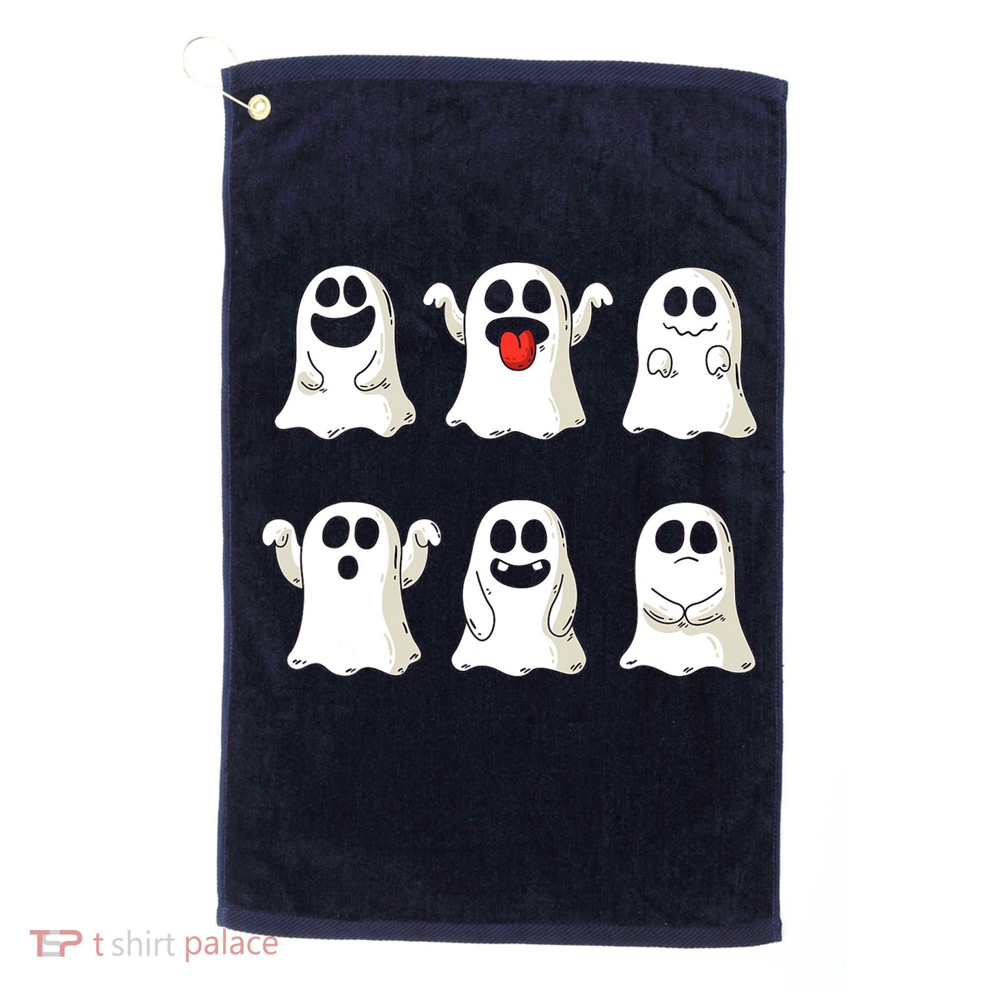 Cute Dancing Ghosts Boys Girls Ghost Halloween Costume Golf Towel