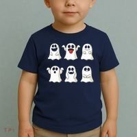 Cute Dancing Ghosts Boys Girls Ghost Halloween Costume Toddler T-Shirt thumb 2