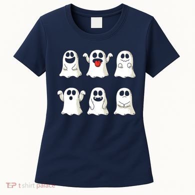 Cute Dancing Ghosts Boys Girls Ghost Halloween Costume Women's T-Shirt