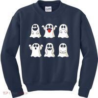 Cute Dancing Ghosts Boys Girls Ghost Halloween Costume Kids Sweatshirt thumb 0