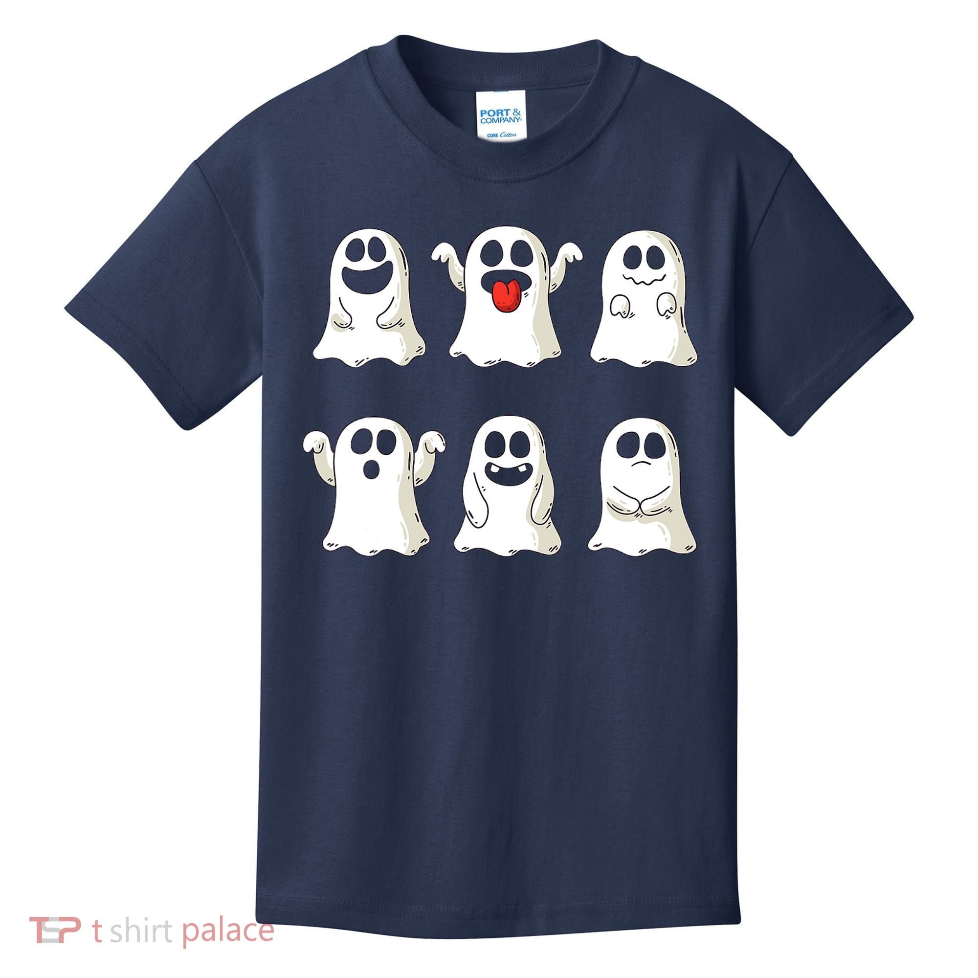 Cute Dancing Ghosts Boys Girls Ghost Halloween Costume Kids T-Shirt