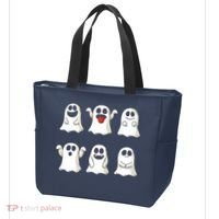 Cute Dancing Ghosts Boys Girls Ghost Halloween Costume Tote Bag thumb 3