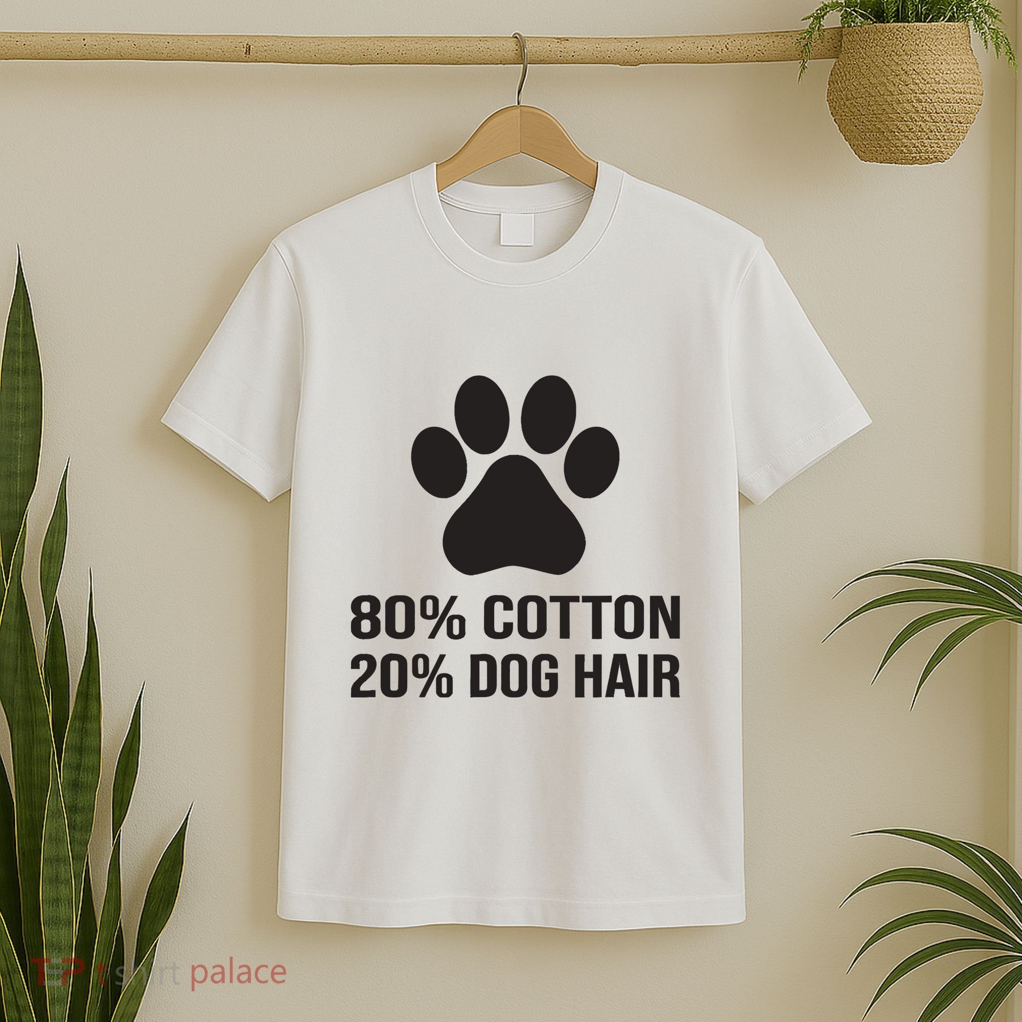 Cotton Dog Hair Funny Dog Saying T-Shirt