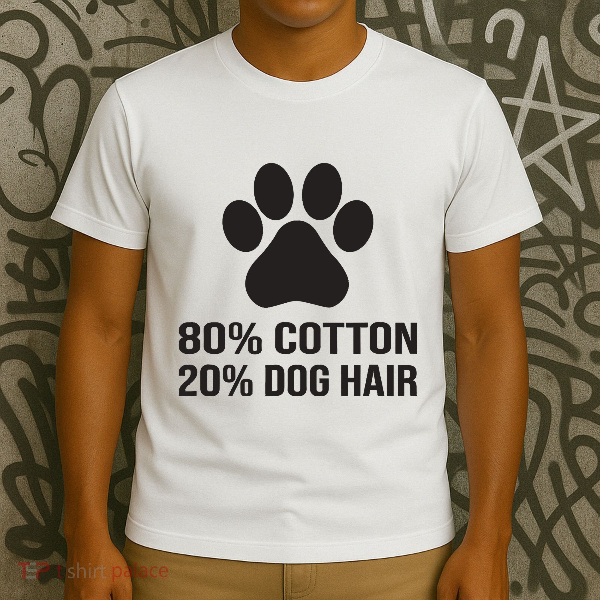 Cotton Dog Hair Funny Dog Saying T-Shirt
