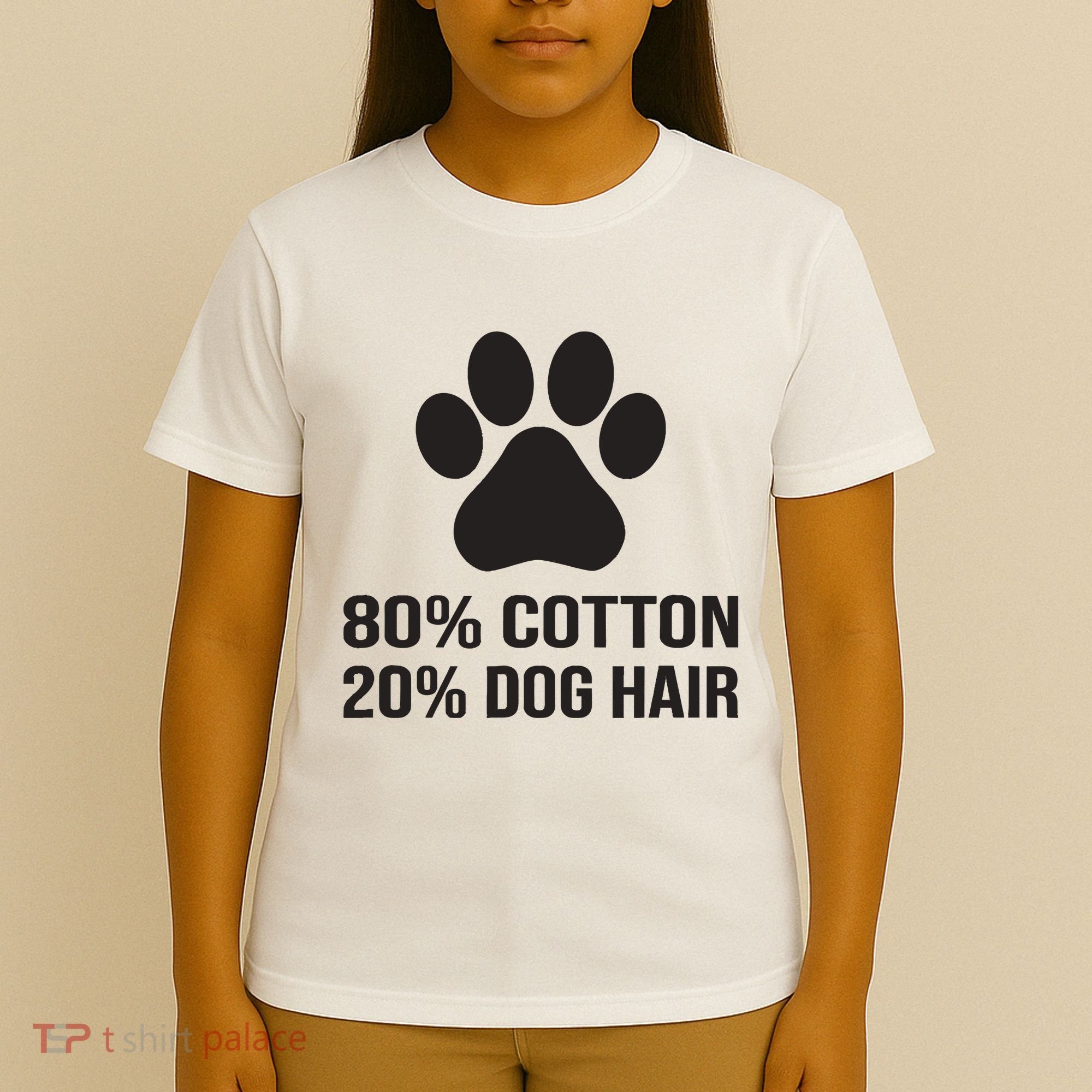 Cotton Dog Hair Funny Dog Saying T-Shirt