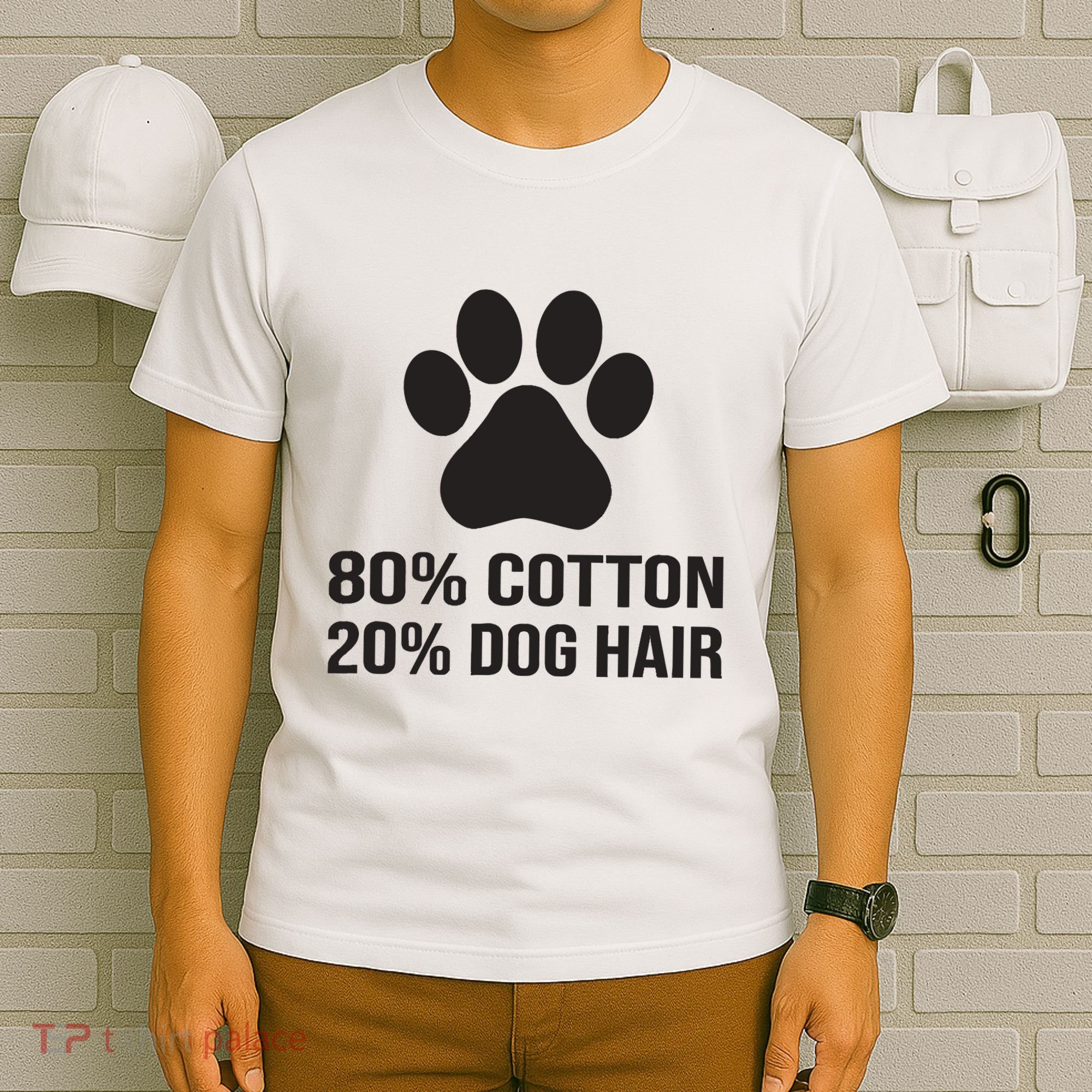 Cotton Dog Hair Funny Dog Saying T-Shirt
