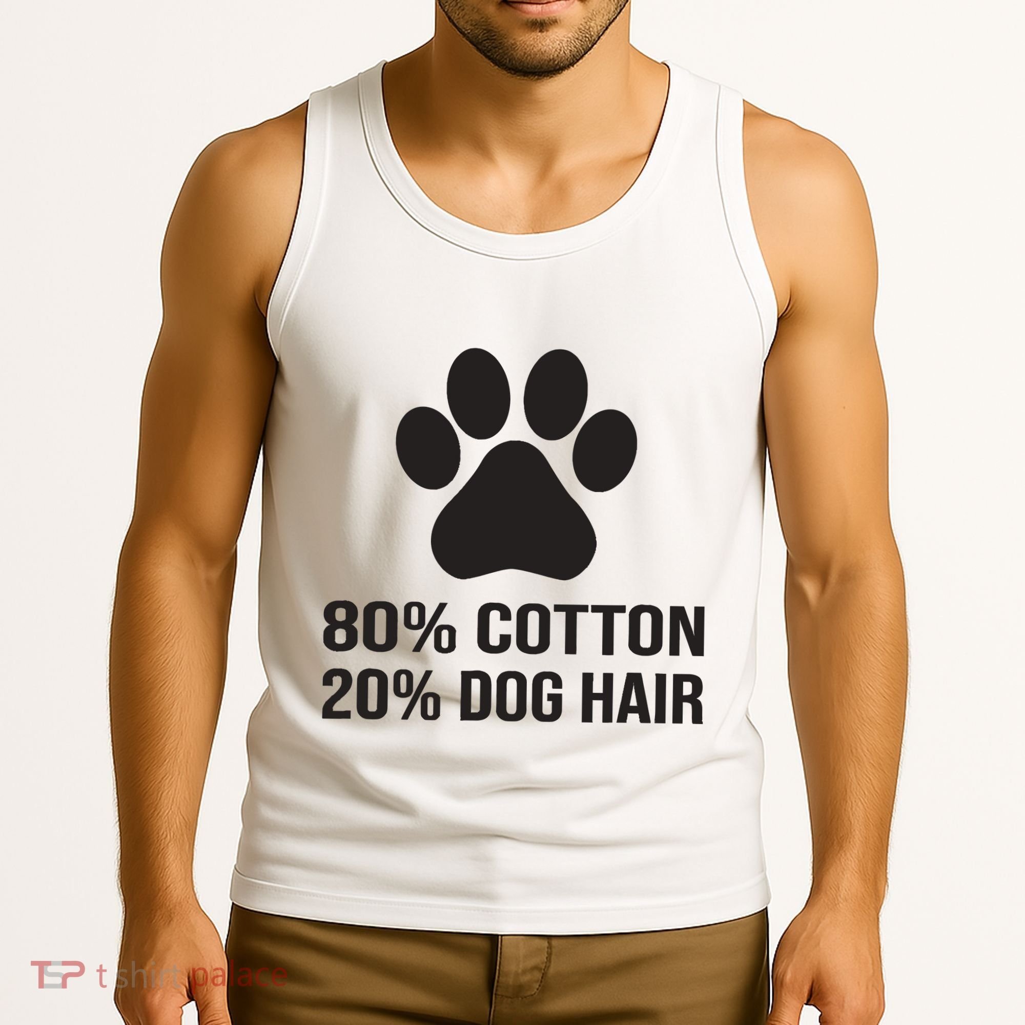 Cotton Dog Hair Funny Dog Saying Tank Top