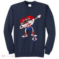 Croatia Dabbing Heart Hrvatska Soccer Team Croatia Flag Sweatshirt thumb 0