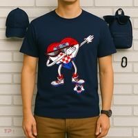 Croatia Dabbing Heart Hrvatska Soccer Team Croatia Flag T-Shirt thumb 6