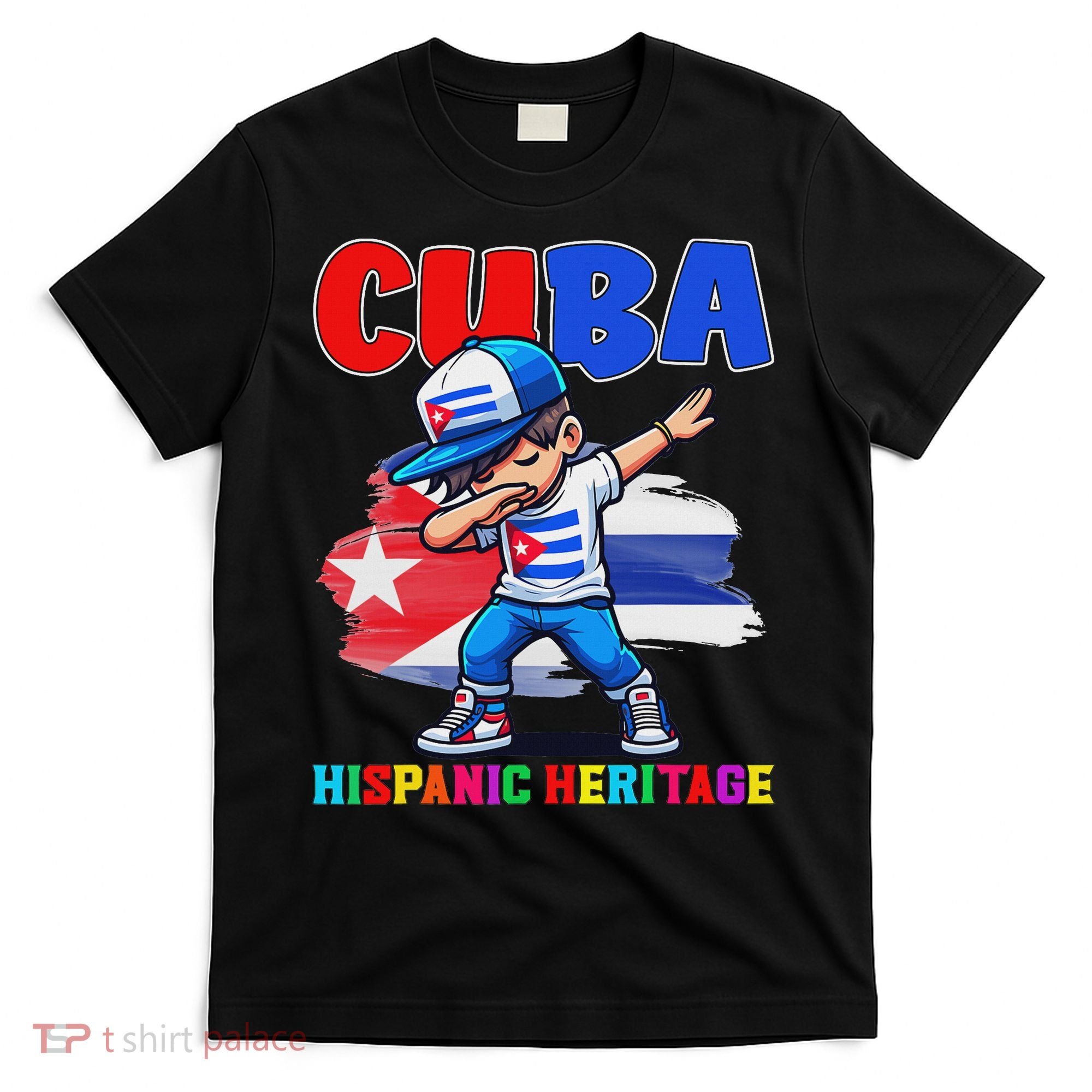 Cuba Dabbing Hispanic Heritage Celebration For T-Shirt