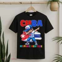 Cuba Dabbing Hispanic Heritage Celebration For T-Shirt thumb 2