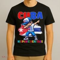 Cuba Dabbing Hispanic Heritage Celebration For T-Shirt thumb 3
