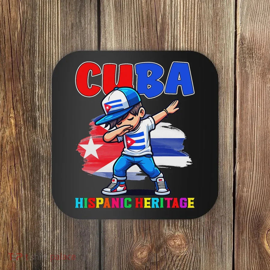 Cuba Dabbing Hispanic Heritage Celebration For Coaster