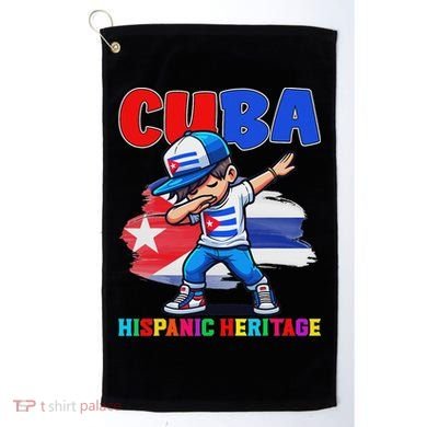 Cuba Dabbing Hispanic Heritage Celebration For Golf Towel