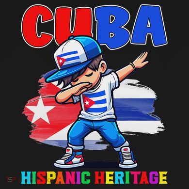 Cuba Dabbing Hispanic Heritage Celebration For Toddler T-Shirt