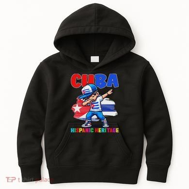 Cuba Dabbing Hispanic Heritage Celebration For Kids Hoodie