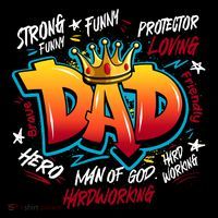 Cool Dad Hardworking Funny Fathers Day Logo Backpack thumb 2