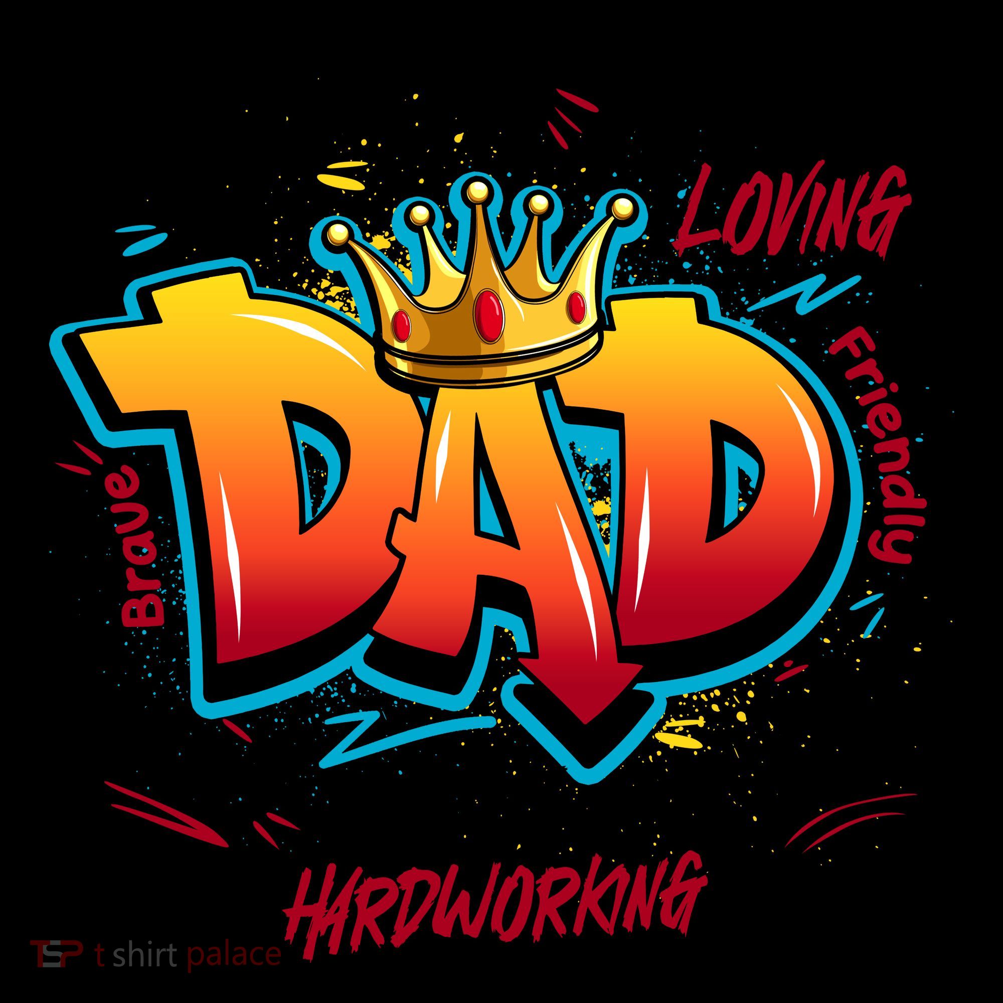 Cool Dad Hardworking Funny Fathers Day Logo Coffee Mug