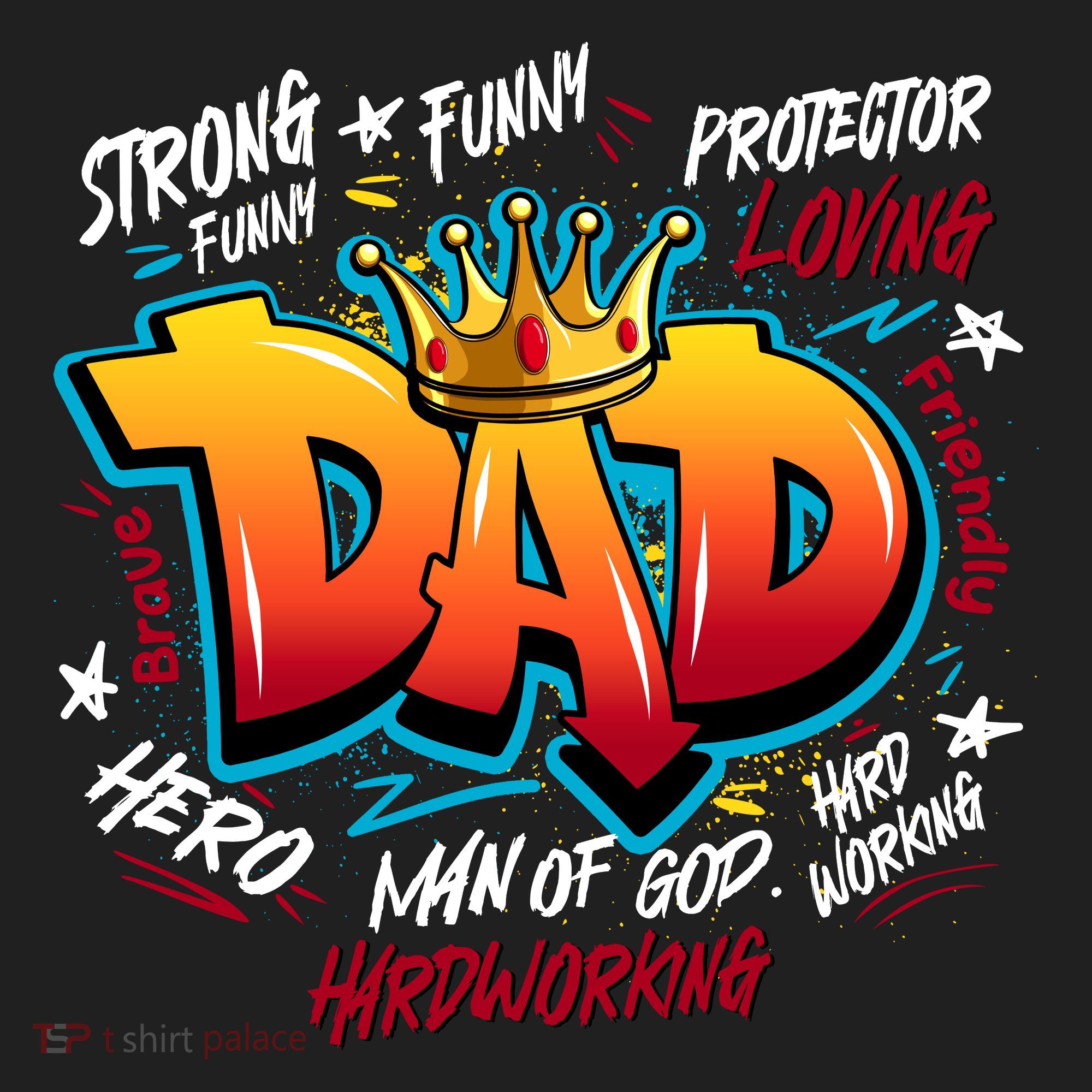 Cool Dad Hardworking Funny Fathers Day Logo Tumbler