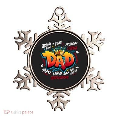 Cool Dad Hardworking Funny Fathers Day Logo Ornament