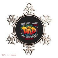 Cool Dad Hardworking Funny Fathers Day Logo Ornament thumb 0