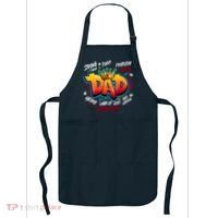 Cool Dad Hardworking Funny Fathers Day Logo Apron thumb 0