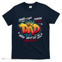 Cool Dad Hardworking Funny Fathers Day Logo T-Shirt thumb 0