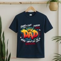 Cool Dad Hardworking Funny Fathers Day Logo T-Shirt thumb 2