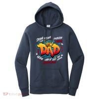 Cool Dad Hardworking Funny Fathers Day Logo Women's Hoodie thumb 0