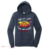 Cool Dad Hardworking Funny Fathers Day Logo Women's Hoodie thumb 0