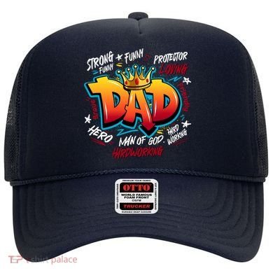 Cool Dad Hardworking Funny Fathers Day Logo Hat