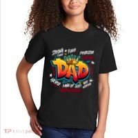 Cool Dad Hardworking Funny Fathers Day Logo Kids T-Shirt thumb 2