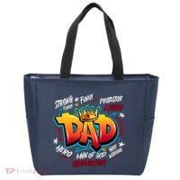 Cool Dad Hardworking Funny Fathers Day Logo Tote Bag thumb 0