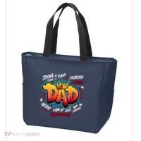 Cool Dad Hardworking Funny Fathers Day Logo Tote Bag thumb 3
