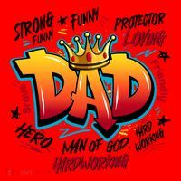 Cool Dad Hardworking Funny Fathers Day Logo Santa Hat thumb 1