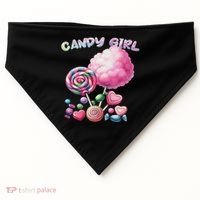 Candy Dress Halloween Costume Treat Lover USA-Made Doggie Bandana thumb 0