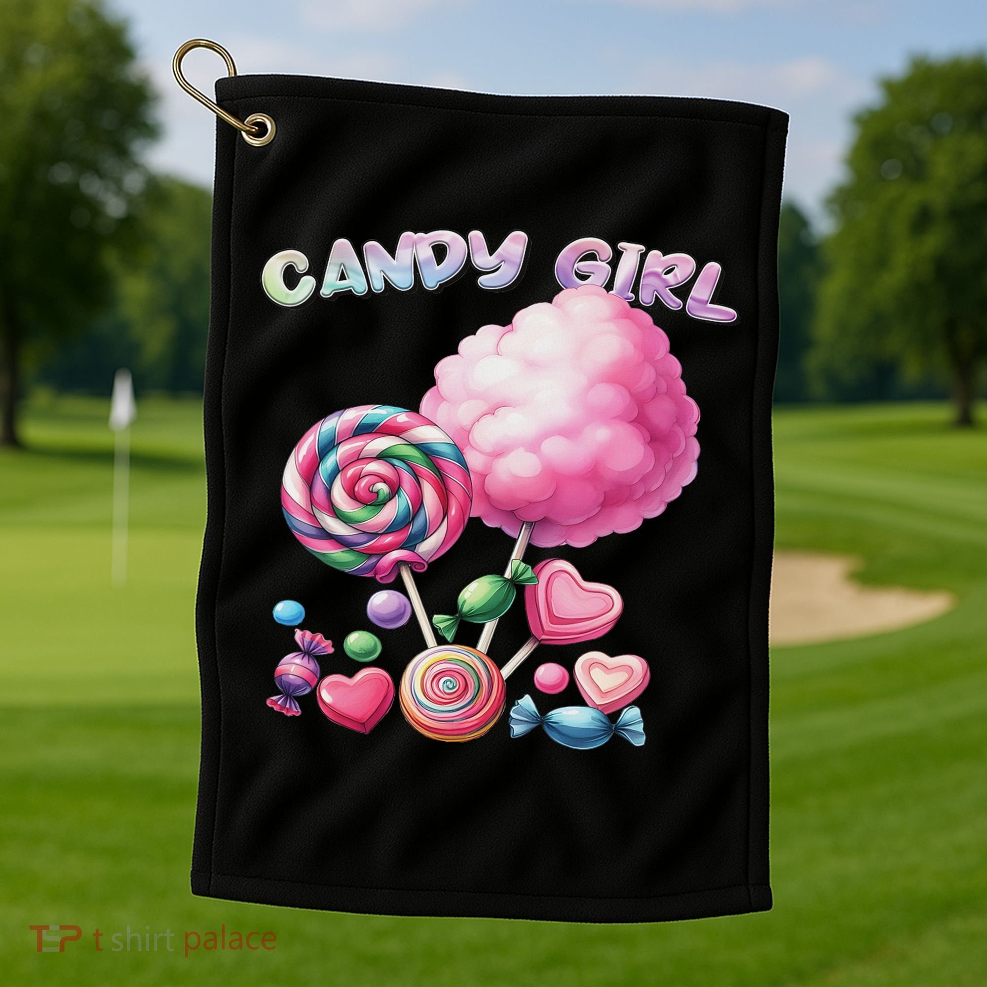 Candy Dress Halloween Costume Treat Lover Golf Towel
