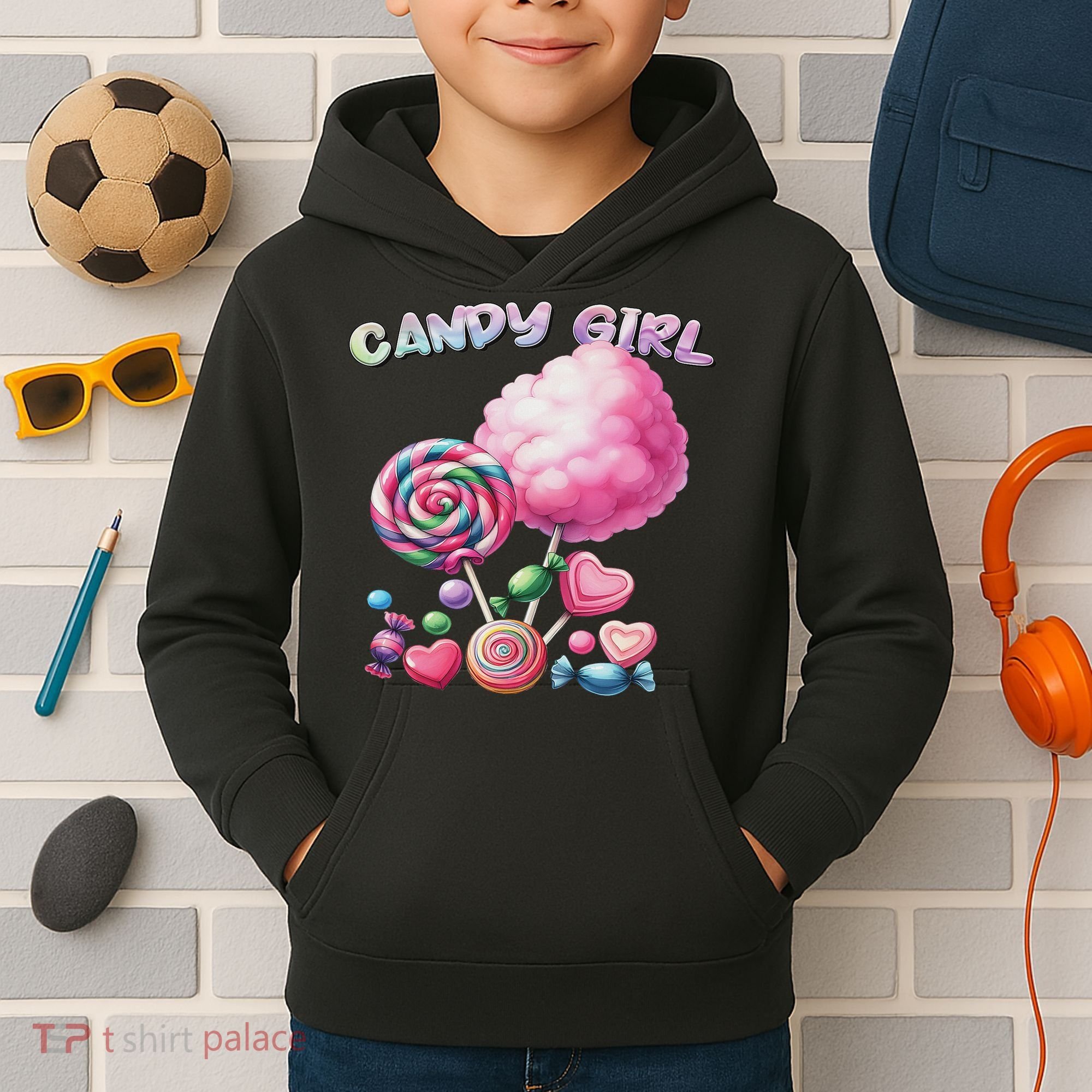 Candy Dress Halloween Costume Treat Lover Kids Hoodie