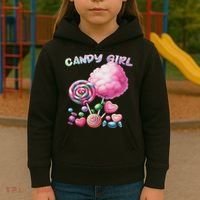 Candy Dress Halloween Costume Treat Lover Kids Hoodie thumb 3
