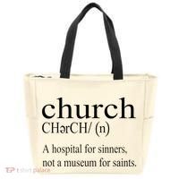 Church Definition Hospital For Sinners Not A Museum Tote Bag thumb 0