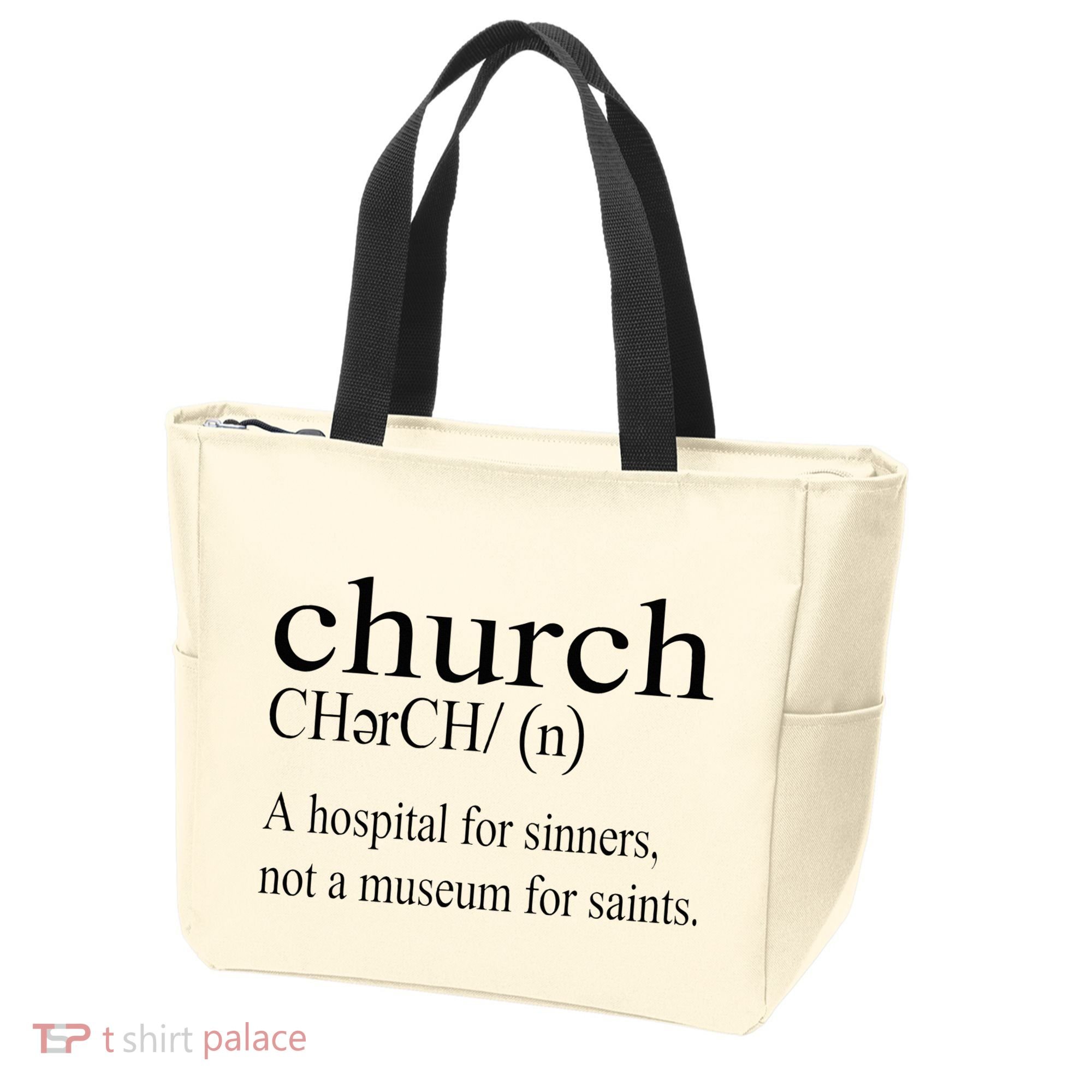 Church Definition Hospital For Sinners Not A Museum Tote Bag