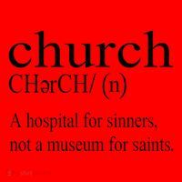 Church Definition Hospital For Sinners Not A Museum Santa Hat thumb 1