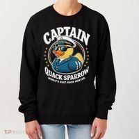 Cruise Duck Hunting S Funny Sea Captain Rubber Duck Women's Sweatshirt thumb 0